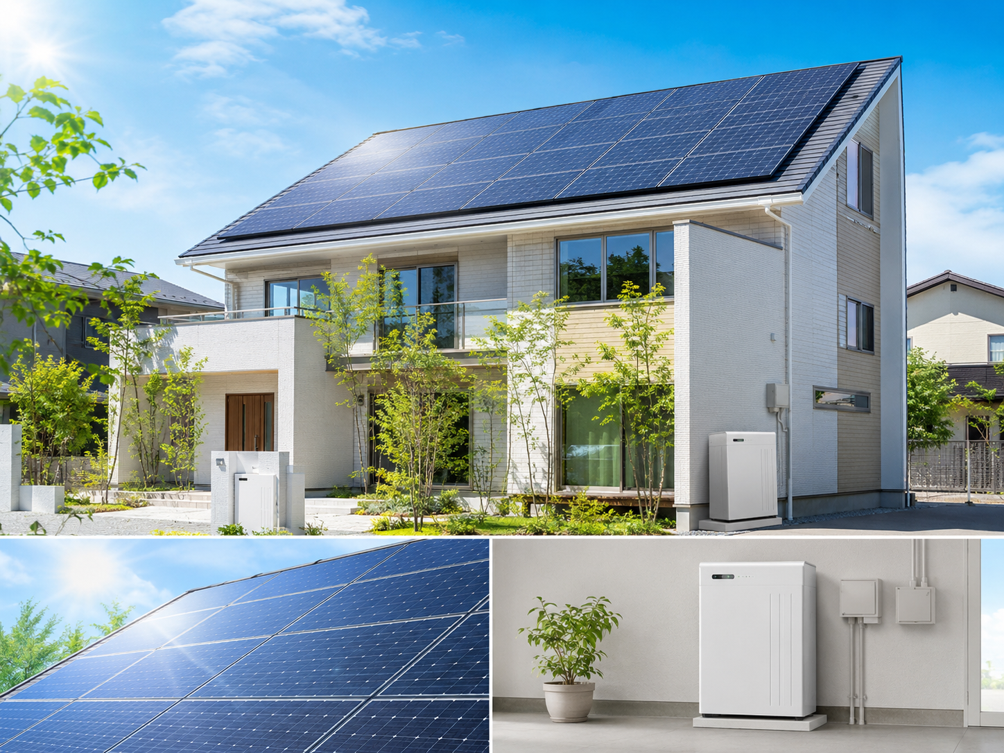 太陽光発電と蓄電池を組み合わせた住宅｜電気の自給自足｜合同会社星松